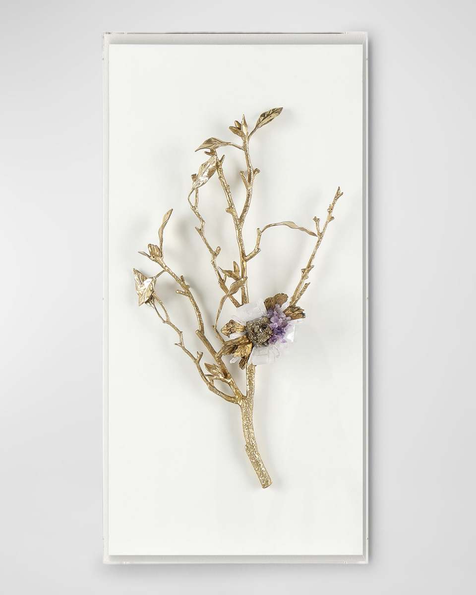 "Gold Calcite II" Wall Accent